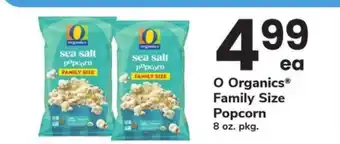 Safeway O Organics Family Size Popcorn offer