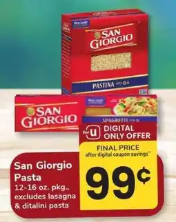Safeway San Giorgio Pasta offer