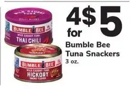 Safeway Bumble Bee Tuna Snackers offer