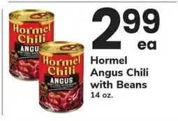 Safeway Hormel Angus Chili with Beans offer