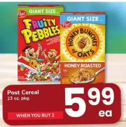Safeway Post Cereal offer