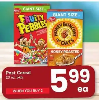 Safeway Post Cereal offer