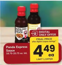 Safeway Panda Express Sauce offer