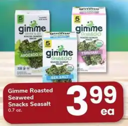 Safeway Gimme Roasted Seaweed Snacks Seasalt offer