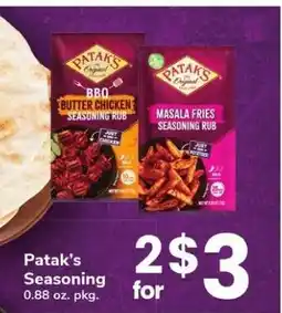 Safeway Patak's Seasoning offer
