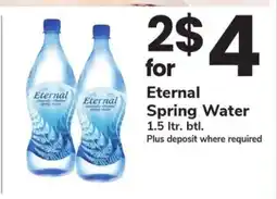 Safeway Eternal Spring Water offer