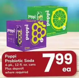 Safeway Poppi Probiotic Soda offer