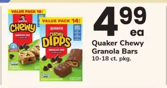Safeway Quaker Chewy Granola Bars offer