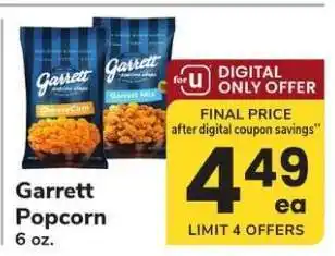 Safeway Garrett Popcorn offer