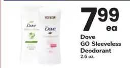 Safeway Dove GO Sleeveless Deodorant offer