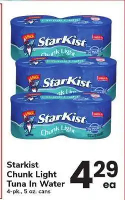 Safeway StarKist Chunk Light Tuna In Water offer