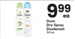 Safeway Dove Dry Spray Deodorant offer