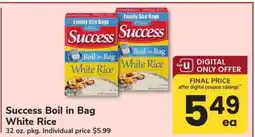 Safeway Success Boil in Bag White Rice offer