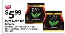Stop&Shop Pure Leaf Tea 6 Pack offer