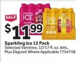 Stop&Shop Sparkling Ice 12 Pack offer