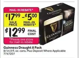 Stop&Shop Guinness Draught 8 Pack offer