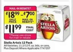 Stop&Shop Stella Artois 12-Pack offer