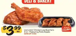 Winn Dixie Lip Lickin' Chicken Leg Quarters offer