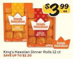 Winn Dixie King's Hawaiian Dinner Rolls 12 ct offer