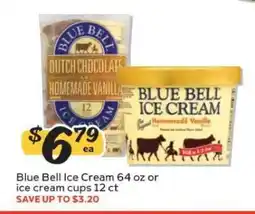 Winn Dixie Blue Bell Ice Cream offer