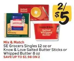 Winn Dixie SE Grocers Singles or Know & Love Butter offer