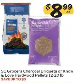 Winn Dixie SE Grocers Charcoal Briquets or Know & Love Hardwood Pellets offer