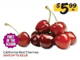 Winn Dixie California Red Cherries offer