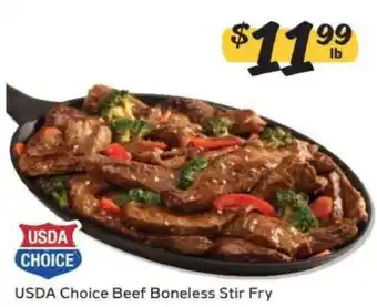 Winn Dixie USDA Choice Beef Boneless Stir Fry offer