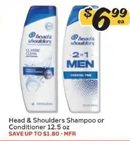 Winn Dixie Head & Shoulders Shampoo or Conditioner offer