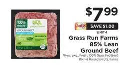 ShopRite Grass Run Farms 85% Lean Ground Beef offer