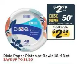 Winn Dixie Dixie Paper Plates or Bowls offer