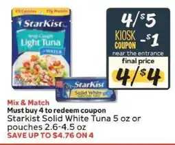 Winn Dixie StarKist Solid White Tuna offer
