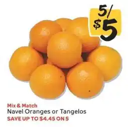 Winn Dixie Navel Oranges or Tangelos offer