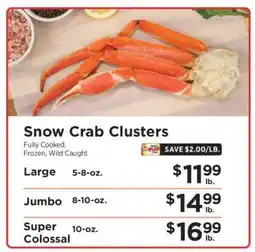 ShopRite Snow Crab Clusters offer
