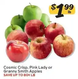 Winn Dixie Cosmic Crisp, Pink Lady or Granny Smith Apples offer
