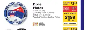 ShopRite Dixie Plates offer
