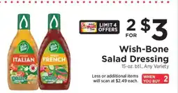 ShopRite Wish-Bone Salad Dressing offer