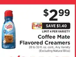ShopRite Coffee Mate Flavored Creamers offer