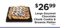 ShopRite Large Gourmet Chocolate Chunk Cookie & Brownie Platter offer