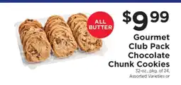 ShopRite Gourmet Club Pack Chocolate Chunk Cookies offer
