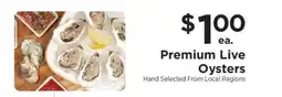 ShopRite Premium Live Oysters offer