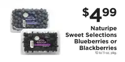 ShopRite Naturipe Sweet Selections Blueberries or Blackberries offer
