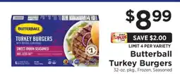 ShopRite Butterball Turkey Burgers offer