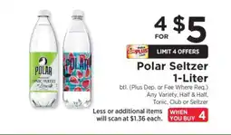 ShopRite Polar Seltzer 1-Liter offer