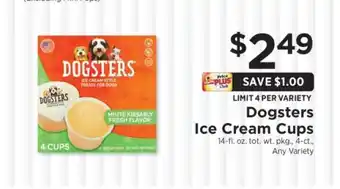 ShopRite Dogsters Ice Cream Cups offer