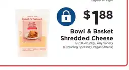 ShopRite Bowl & Basket Shredded Cheese offer