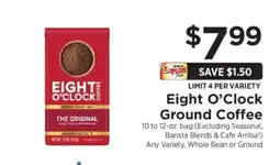 ShopRite Eight O'Clock Ground Coffee offer