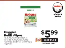 ShopRite Huggies Refill Wipes offer