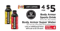 ShopRite Body Armor Sports Drink / Body Armor Super Water offer