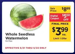 ShopRite Whole Seedless Watermelon offer
